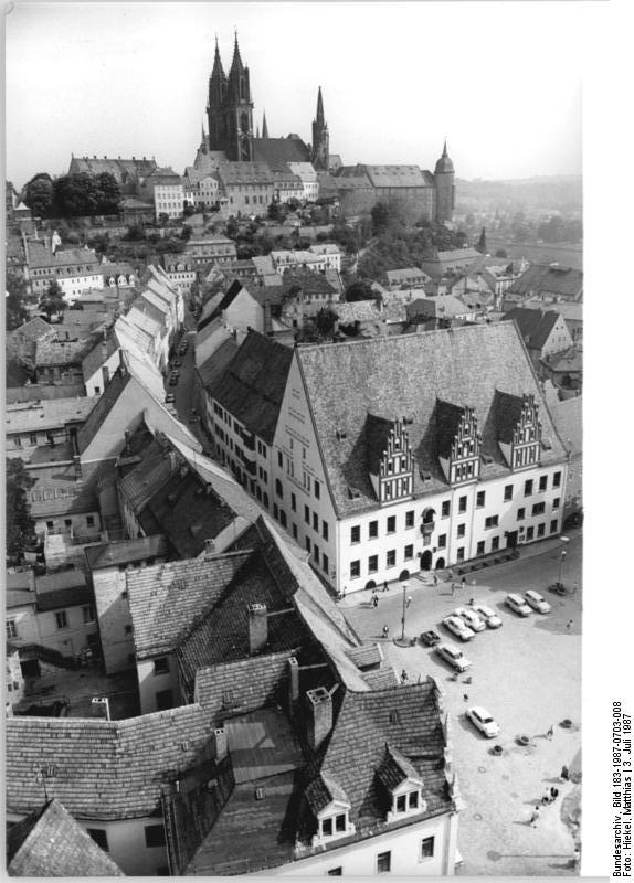 Altstadt Meißen mit Markt und Frauenkirche – Meißen & Elbland